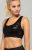 KERESZTHÁTÚ PÁNTOS SPORTMELLTARTÓ FEKETE PANTHER STRAPPY